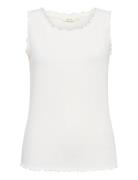 Cream Crribba Top Vit