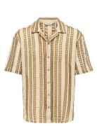 ONLY & SONS Onsdani Crochet Ss Shirt Fw Beige