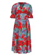 YAS Yasfarron 2/4 Midi Dress S. - Show Röd