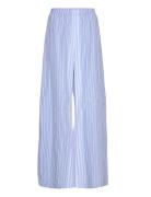 Weekday Low Loose Cotton Trousers Blå