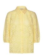 FREE/QUENT Shirt From Freequent In A Light Material With Allover Embro...