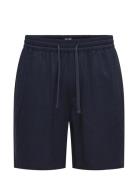ONLY & SONS Onstel Visc Lin Shorts 0075 Cs Marinblå