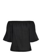 FREE/QUENT Off-Shoulder Blouse In A Fine Material With Texture. The Bl...