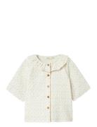 Lil'Atelier Nmfhailey Ss Loose Shirt Lil Kräm