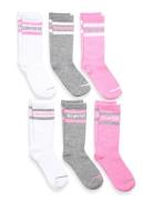 Converse 6W-6Pk Crew Sock Rosa