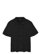 Vero Moda Vmh Y Lace Ss Shirt Wvn Ga Svart