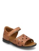 ANGULUS Sandals - Flat - Open Toe - Op Brun