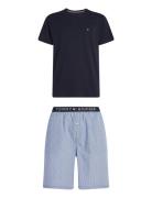 Tommy Hilfiger Cn Ss Short Woven Set Marinblå