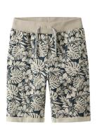 Name It Nkmvermo Aop Long Swe Shorts Unb F Noos Beige
