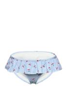Lindex Bikini Brief Flounce Aop Blå
