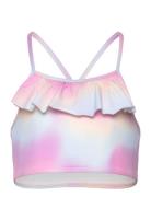 Lindex Bikini Top With Frill Aop Lila