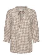 FREE/QUENT Blouse From Freequent In A Soft Material With Jacquard Patt...