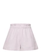 Lindex Shorts Linen Solid Lila