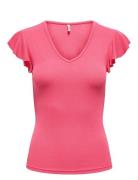 ONLY Onlbelia S/L Top Jrs Noos Rosa
