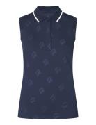 Röhnisch Deni Sleeveless Poloshirt Marinblå