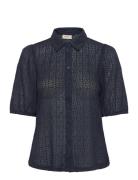 FREE/QUENT Shirt From Freequent In A Light Transparent Lace Material W...