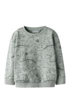 Name It Nmmvermo Aop Ls Nreg Sweat Unb Grå