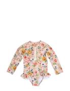 Filibabba Vilje – Uv-Dragt 1-2 År – Ocean Blossom Rosa