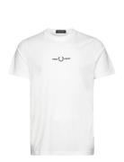 Fred Perry Embroidered T-Shirt Vit