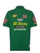 Polo Ralph Lauren Classic Fit Racing Mesh Polo Shirt Grön