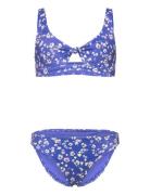 Roxy Shadow Floral Bralette Set Blå