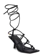 Malina Penny Heels With Straps Svart