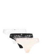 Lindex Brief Thong Reg Iris Lace Back Multi/patterned