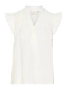 Kaffe Kaliany Via Blouse Kräm