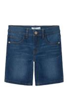 Name It Nkmsilas Slim L Dnm Shorts 3339-Is Tb Blå