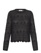 JDY Jdysun Lay L/S Boatneck Pullov. Knt Noos Svart
