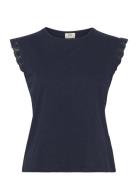 JDY Jdysalva Life S/L Crochet Top Jrs Svart