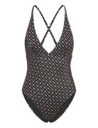 BOSS Bb Monogram Swimsuit Multi/patterned