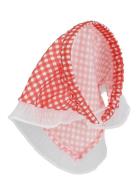 SUI AVA Checkered Headband // Hair Scarf Röd
