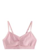 Lindex Top Seamless V Neck Rosa