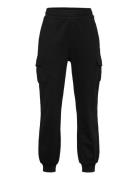 Lindex Trousers Cargo Jersey Ss25 Svart