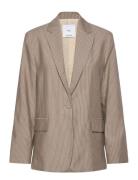Mango Lyocell Suit Jacket Beige