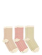 Mp Denmark Lydia Socks 3-Pack Multi/patterned