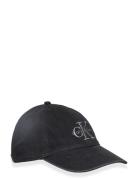 Calvin Klein Monologo Embroidery Denim Cap Svart