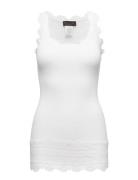 Rosemunde Silk Top W/ Lace Vit