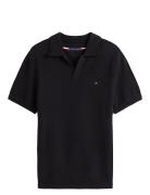 Tommy Hilfiger Knitted Textured Polo Svart