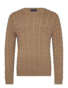 Polo Ralph Lauren Cable-Knit Cotton Sweater Beige