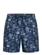 Lyle & Scott Botanical Garden Print Swimshort Blå