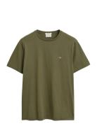 GANT Reg Shield Ss T-Shirt Khaki Green