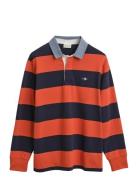 GANT Reg Chambray Stripe Heavy Rugger Röd