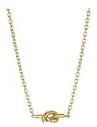 Bud To Rose Knot Necklace Guld