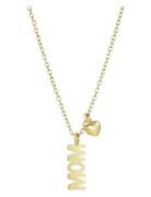 Bud To Rose Mom Heart Necklace Guld