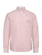 GANT Reg Classic Oxford Stripe Shirt Rosa
