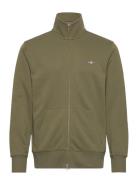 GANT Reg Shield Full Zip Sweat Grön