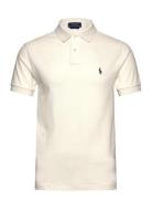 Polo Ralph Lauren Slim Fit Mesh Polo Shirt Kräm