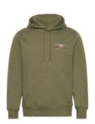 GANT Reg Medium Archive Shield Hoodie Grön